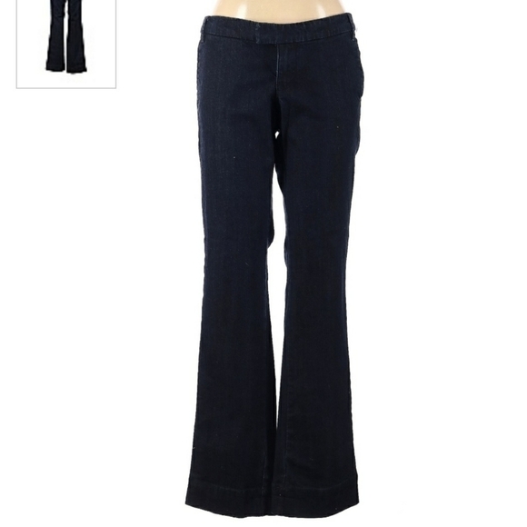 Old Navy Denim - Old Navy Real Waist Denim Blue Jeans Maternity Size 6 Boot Cut Dark Wash EUC